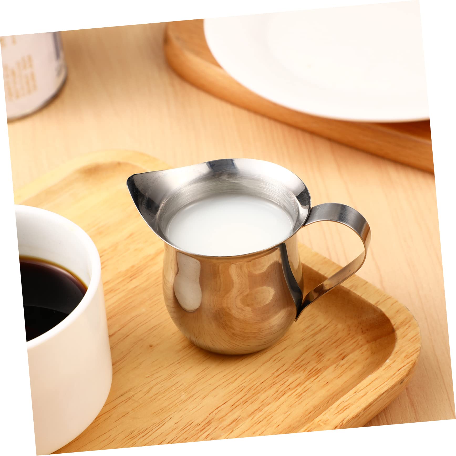 LABRIMP 9 Piezas Taza De Leche Espresso Molido Pequeña Crema De Leche De Café Tragos De Expreso Café Exprés Espumador De Leche Taza De Vapor Mini Jarra De Crema Acero Inoxidable