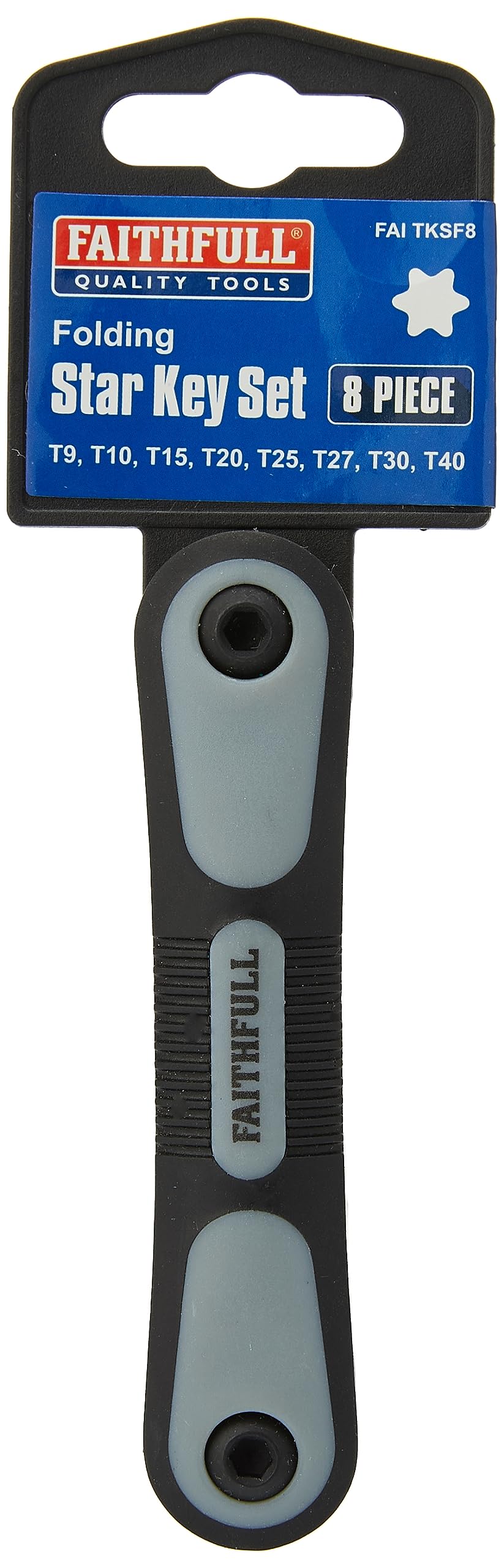 Faithfull FAITKSF8 Folding Star Key Set of 8 (TX9-TX40)
