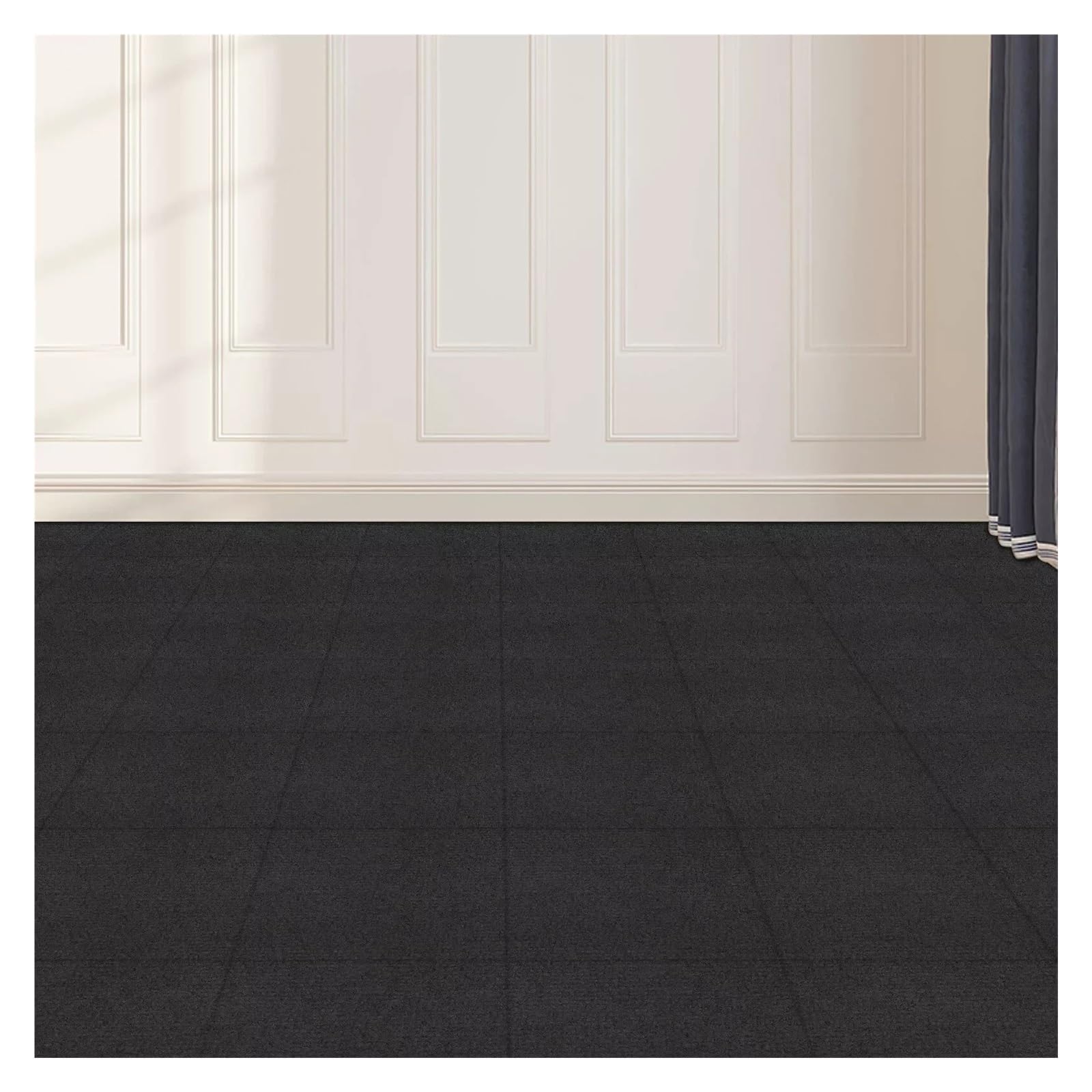 Dalle de Moquette Lot de 20 dalles moquette autocollantes, tapis sol antidérapant for intérieur