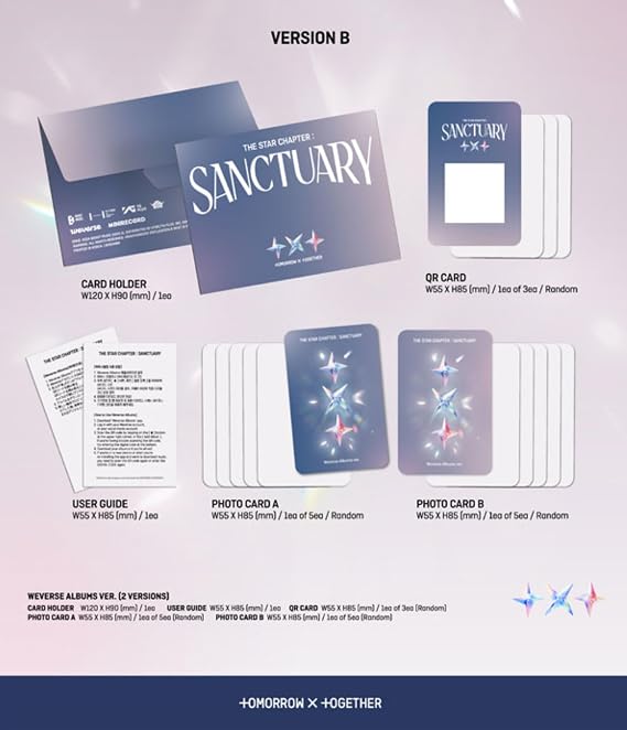 TOMORROW X TOGETHER (TXT) Album SANCTUARY - The Star Chapter (Weverse - 2-Version Set)