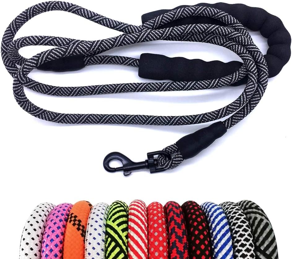 MayPaw Heavy Duty Rope Dog Leash, 1/4" x 6FT Nylon Pet