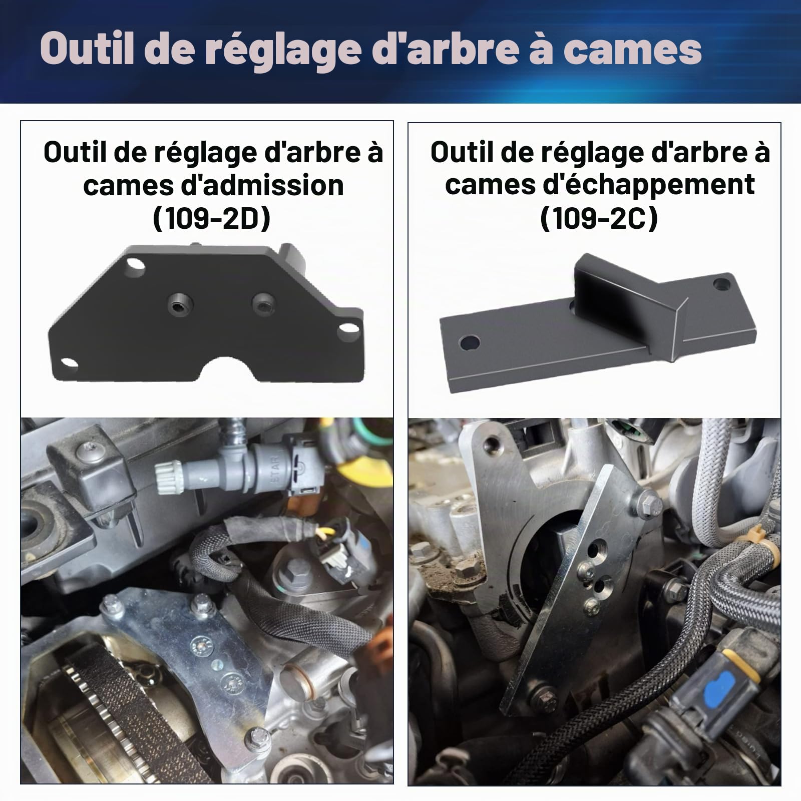 RUIZHI Kit Calage Distribution pour Citroën, pour Peugeot 1.0, 1.2 Vti (VVT) /GDI PureTech Essence, 0109-2A, 109-2C, 109-2D