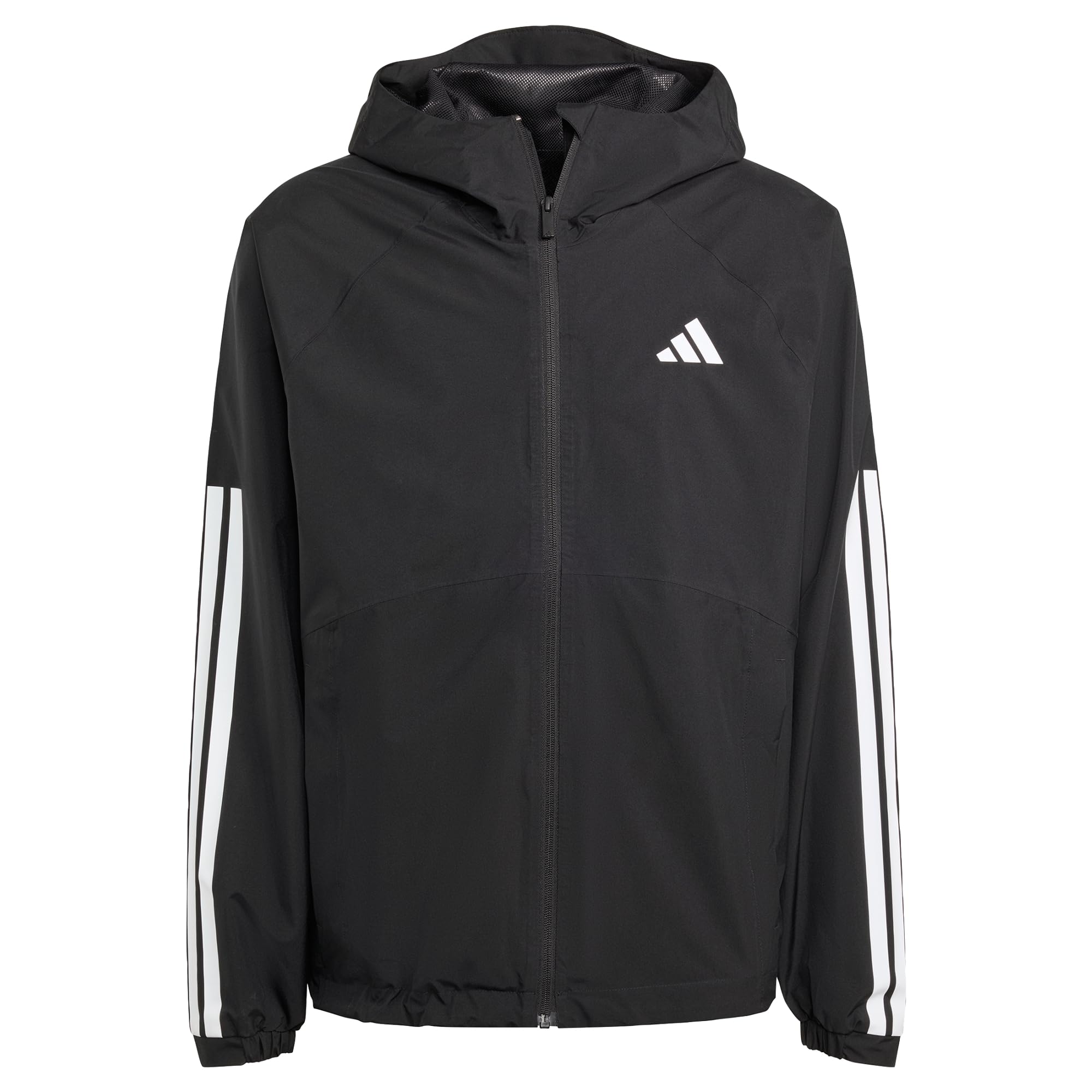 adidas Sportswear Men's Essentials Climaproof 3 Stripes Jacket, Black, Size S, Men