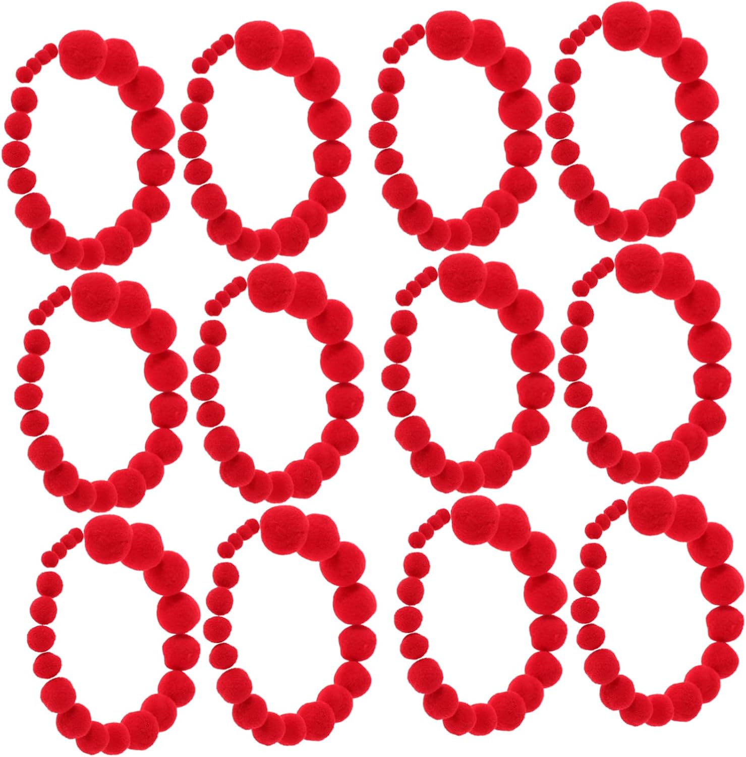 SEWOART 500pcs Craft Pompom Kit Fuzzy Balls Pom Poms for DIY Decorations for Festive Events and Art Activities