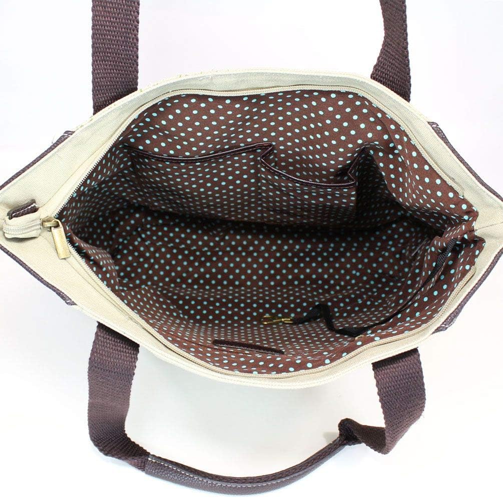 Chala Handbags Safari Bird Canvas Tote Purse