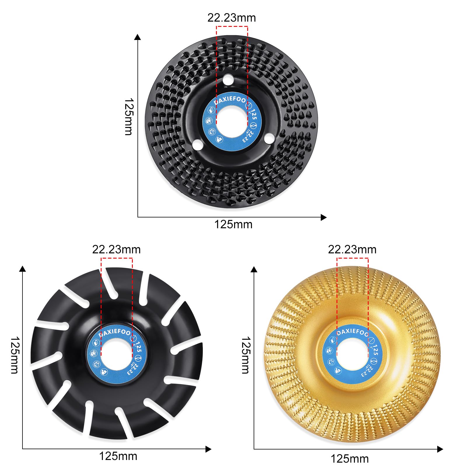 Disco Abrasivo Per Legno Dischi Legno 3 Dischi Abrasivi In Legno Per Smerigliatrice Angolare Da 125 Dischi Taglio Legno Per Seghe Disco Smerigliatrice Legno