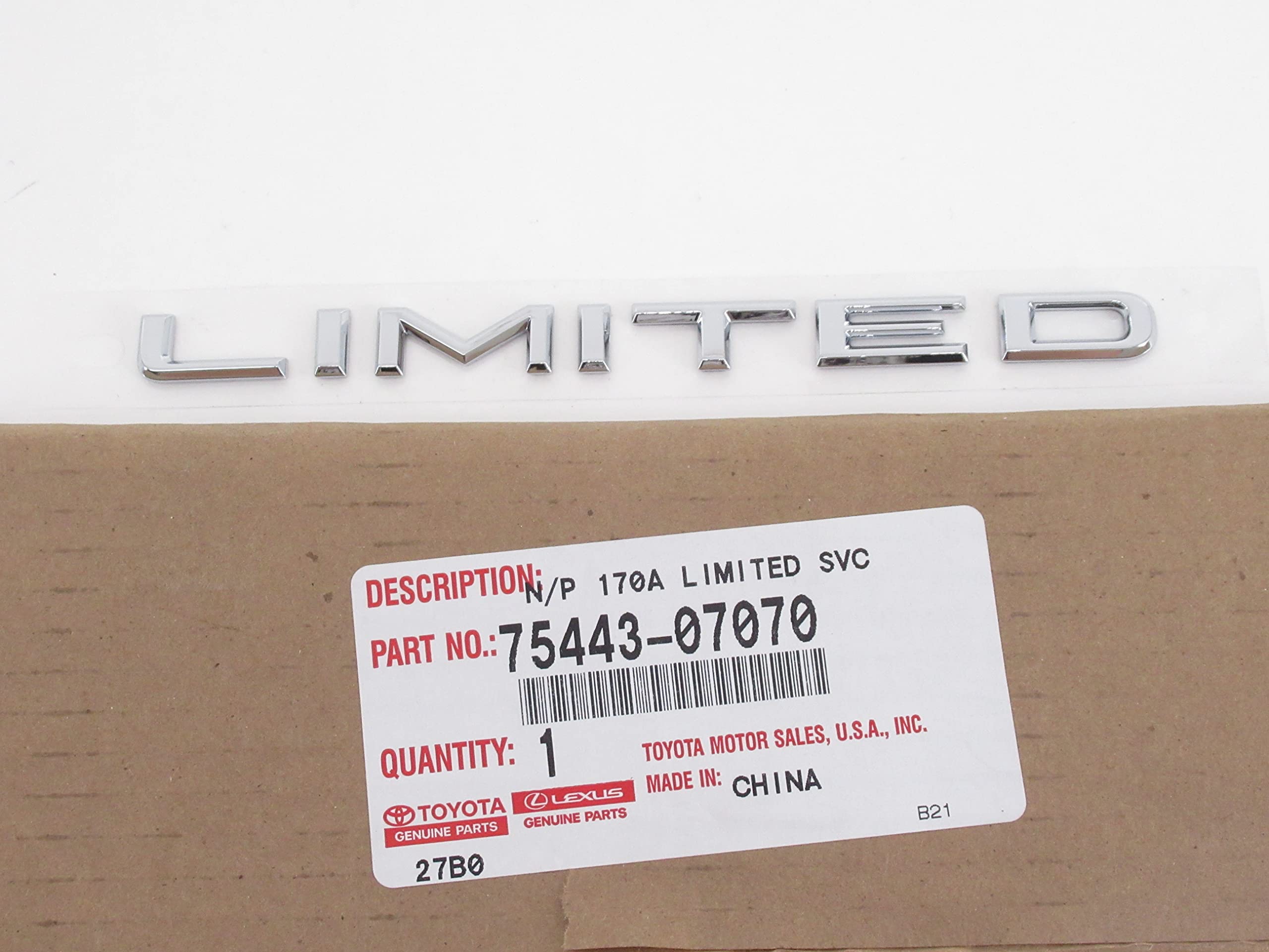 Amazon.com: TOYOTA 75443-07070 Door Plate : Automotive