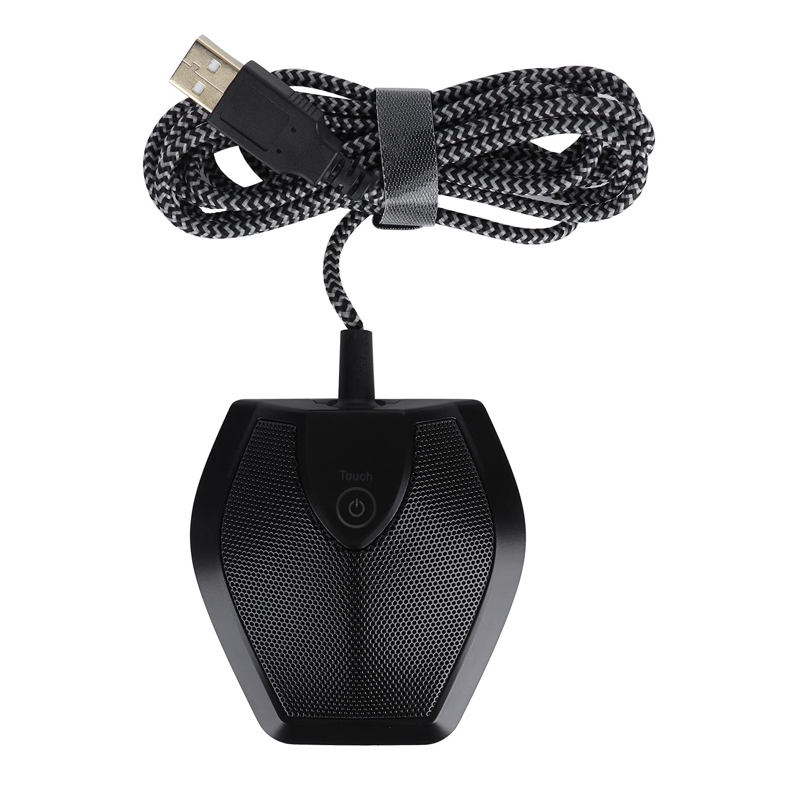 Zunate Microfono USB per Conferenza, Microfono per PC a Condensatore Omnidirezionale con Pulsante di Disattivazione 'audio per Video Insegnamento, Registrazione, Conferenza, Webcast (Nero)