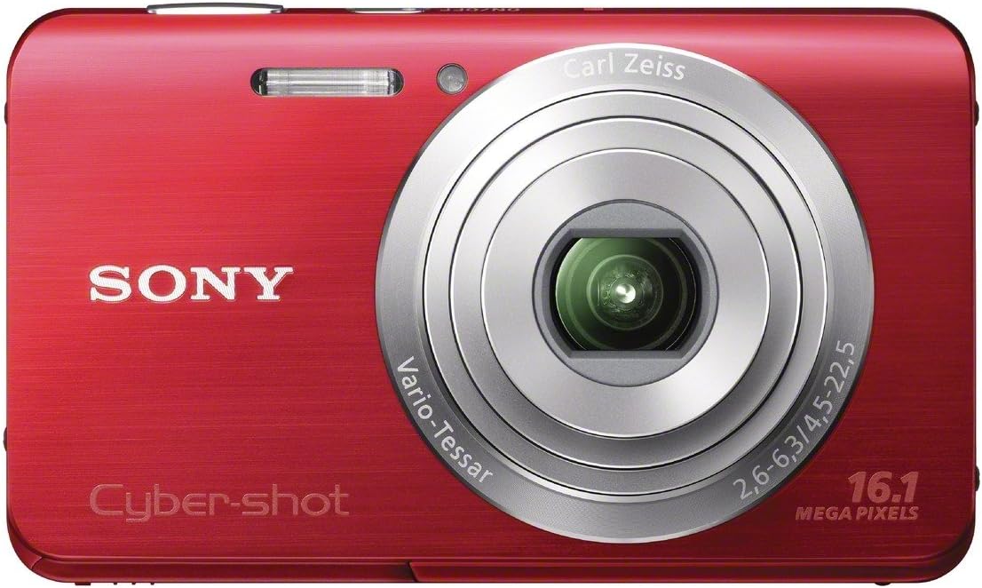 Sony Cyber-shot DSC-W650 16.1 MP Digital Camera with 5x Optical Zoom and 3.0-Inch LCD (Red) (2012 Model)