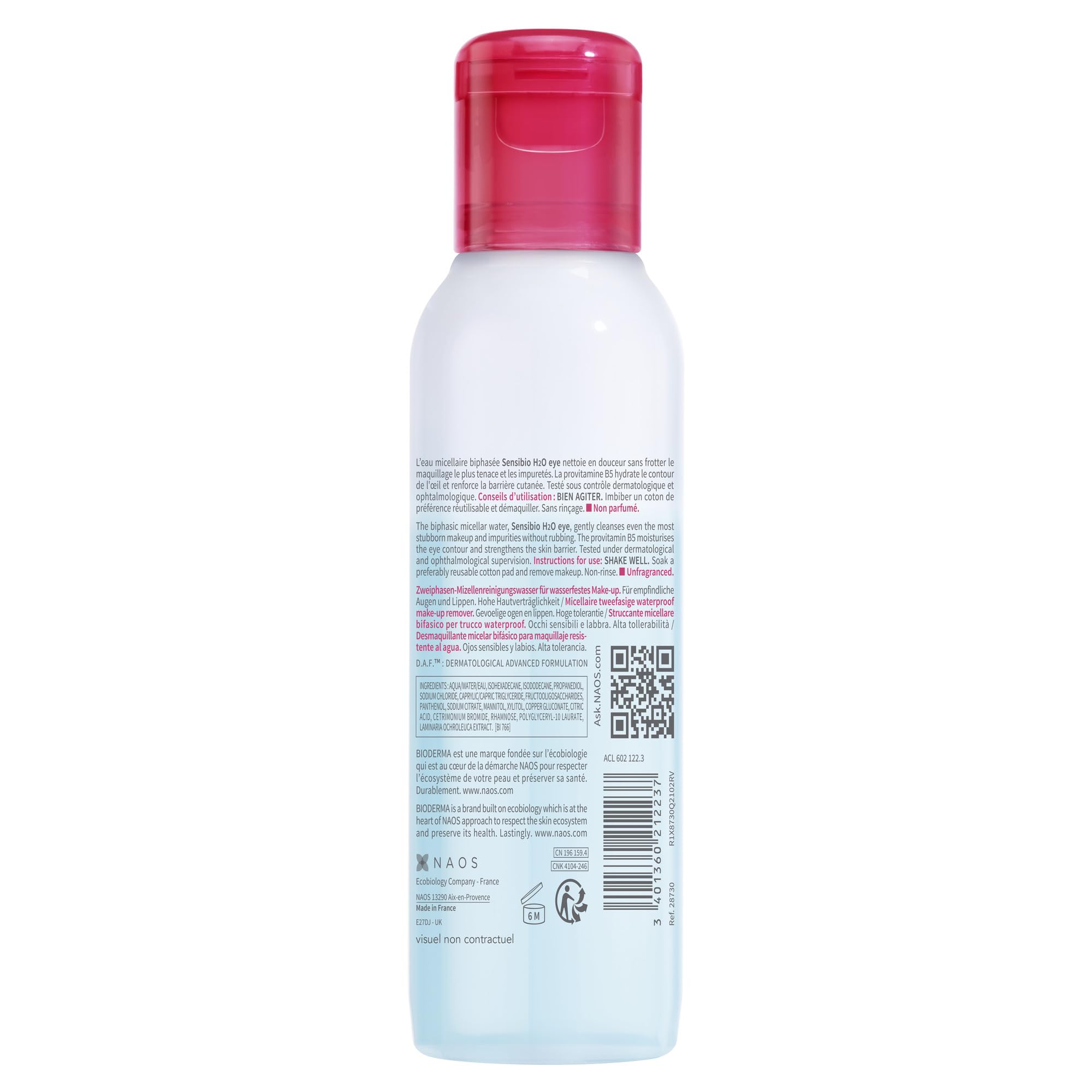BIODERMA Sensibio H2O Eye Desmaquillante de Ojos 125ml – Ansicht 2