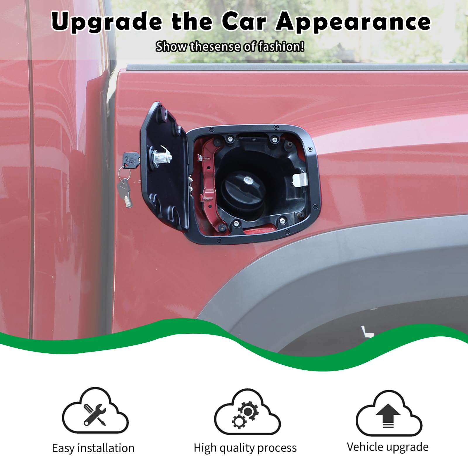 HAPPYHORSE Fuel Tank Cap Replacement Anti-theft Lock Cap