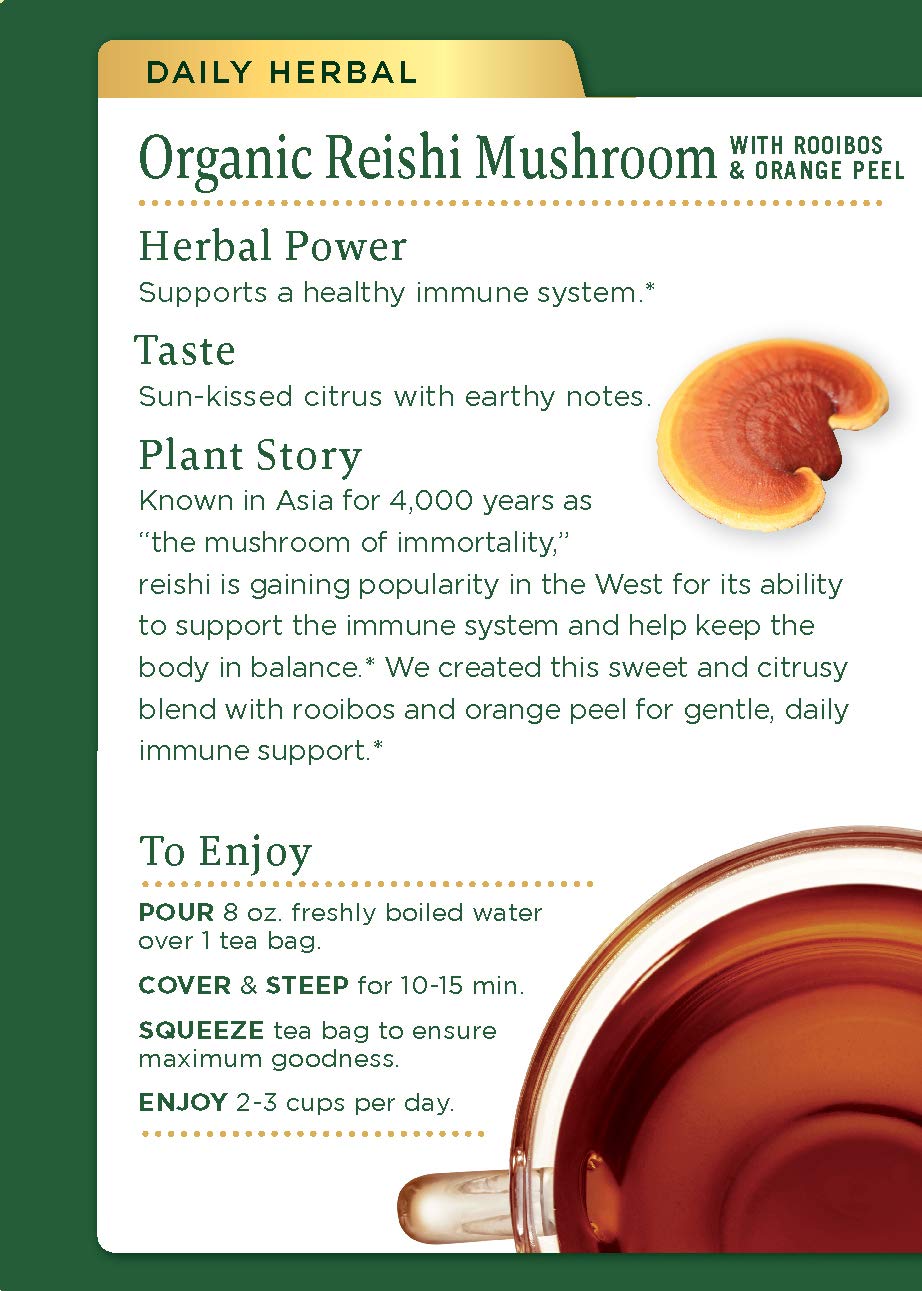 Traditional Medicinals Organic Hibiscus Herbal Tea, Supports Cardiovascular Health, 16 Tea Bags (Pack of 6) : Grocery & Gourmet Food