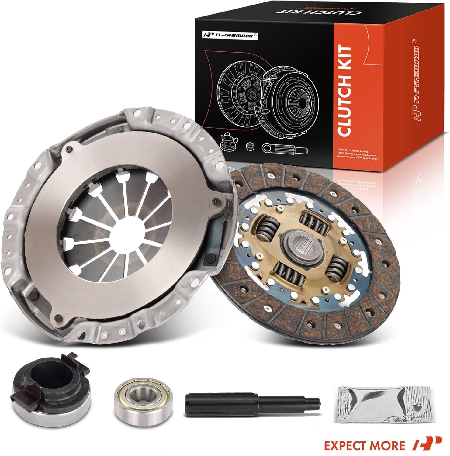 A-Premium Transmission Clutch Kit Set Compatible with Ford Fusion 2006-2009 & Mazda 6 2003-2008, Protege 2003-2003 & Mercury Milan 2006-2009, 2.0L 2.3L, Replace# L10058