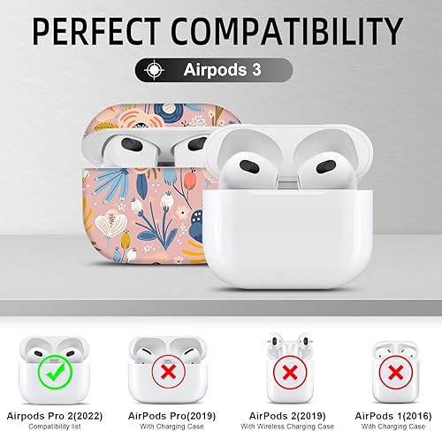 Miniatura 2 de Youtec Funda compatible con Airpods de 3 generación con llaverocordónkit de limpieza, funda para Airpod de 3 generación, funda para Airpod de 3