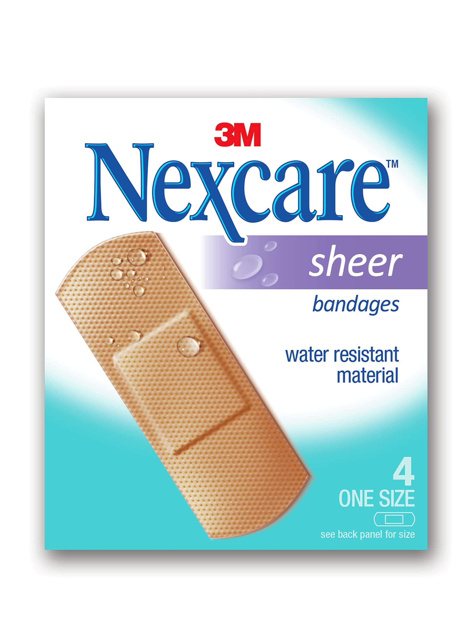 NexcareSheer Bandages - 4 Strips