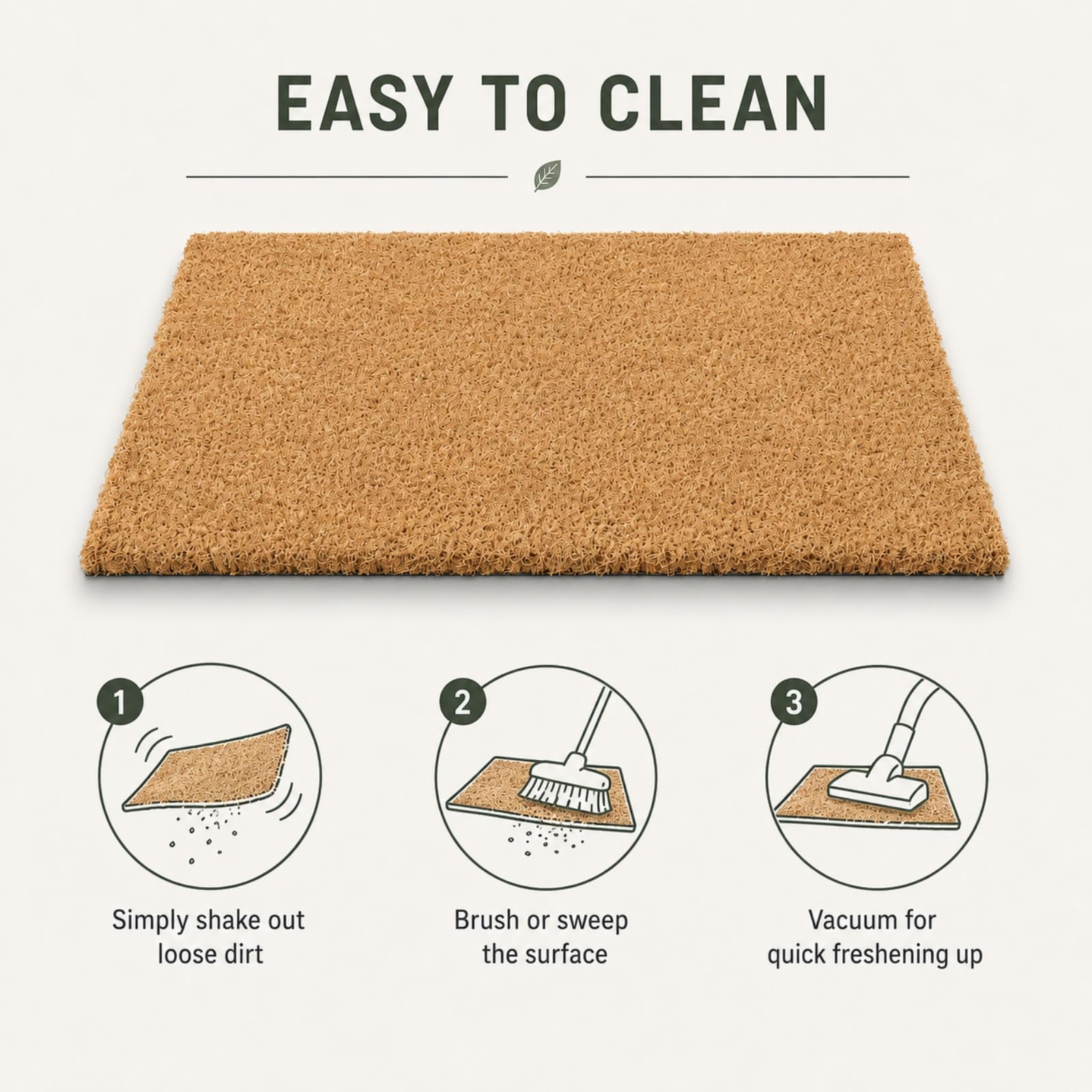 Morbuy Felpudo de Fibra de Coco Alfombra de Entrada (Pájaro,60x90cm) | Antideslizante Felpudo Resistente para Puerta Exterior e Interior Duradero y Fácil de Limpiar para Casa y Porche