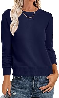 Sweater for Women Long Sleeve Crewneck 2026 Spring Winter Soft Loose Fit Basic Knit Pullover Sweaters Top Outfits