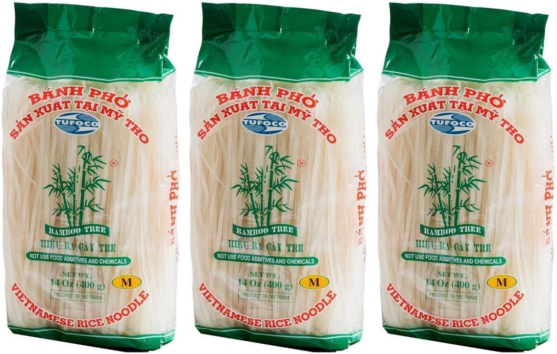 Bamboo Tree Rice Noodle (Medium- 3MM) 400g - Pack of 3