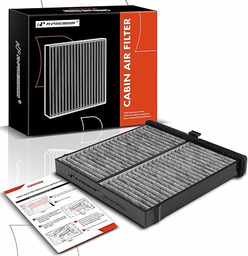 A-Premium Filtro de aire de cabina con carbón activado compatible con Toyota Yaris 2019-2020, Yaris IA 2017-2018 y Mazda CX-3 CX3 2016-2021 y Scion