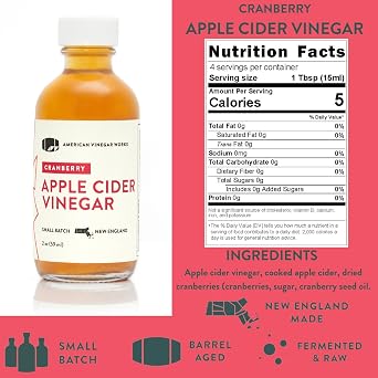 American Vinegar Works - Apple Cider Vinegar Pack - 2oz Bottles, 5pk