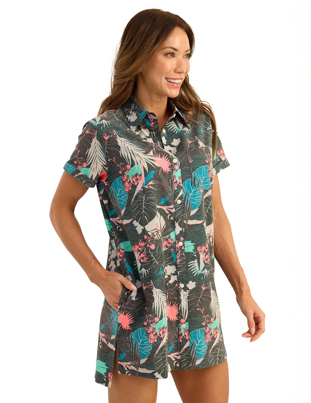 HUK Kona Dress Lightweight, Quick-Dry Beach Cover-up, For Swim, Pool, and Vacation Wear Vestido Casual para Mujer