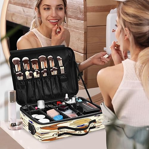 Miniatura 7 de Botas vaqueras sin costuras, sombrero de maquillaje, bolsa de cosméticos, artículos de tocador, bolsa de viaje, organizador de maquillaje, bolsa de