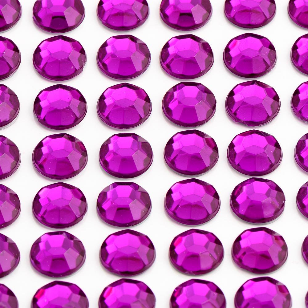 Italian Options Purple - 3Mm Diamante Rhinestone Gem Crystal Stickers (176 Pcs)