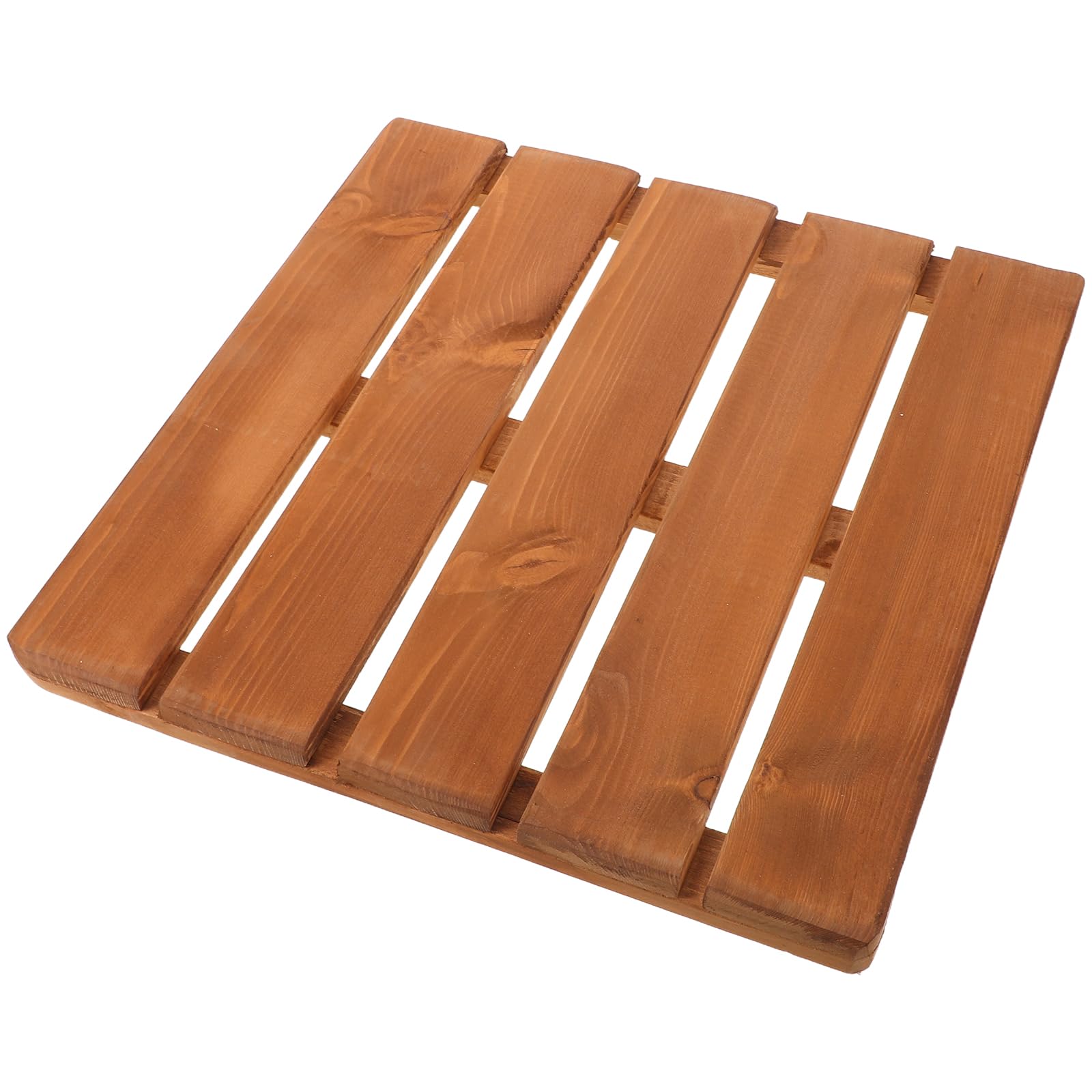 FOMIYES Sauna Holzbodenmatte aus Massivem Holz mit Rutschfester Oberfläche und Erhöhter Struktur Leicht zu Reinigen für Badezimmer und Wellnessbereiche