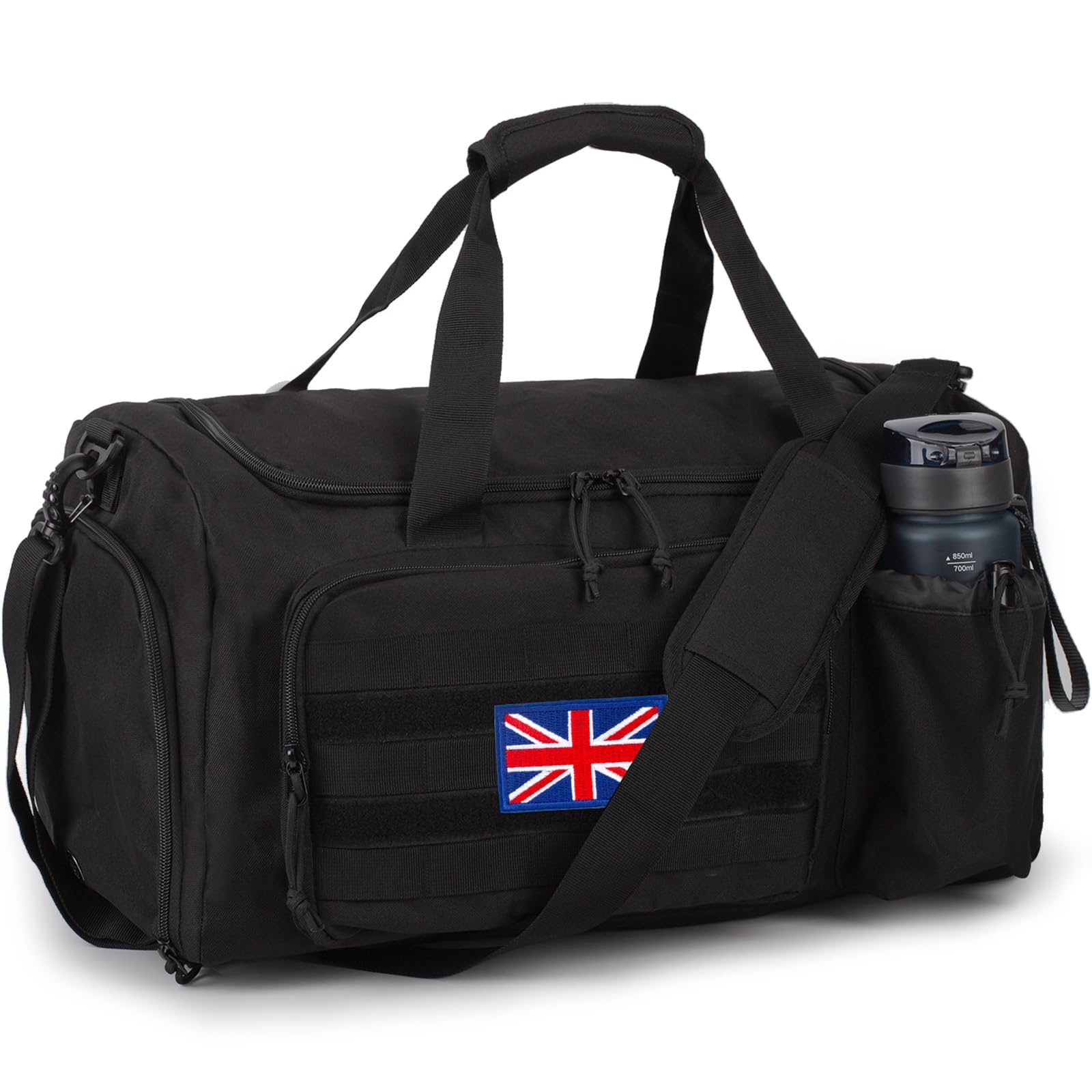 Bunnychic Tactical Gym Bag for Men, 60L Large Duffle Holdall Bag for Travel