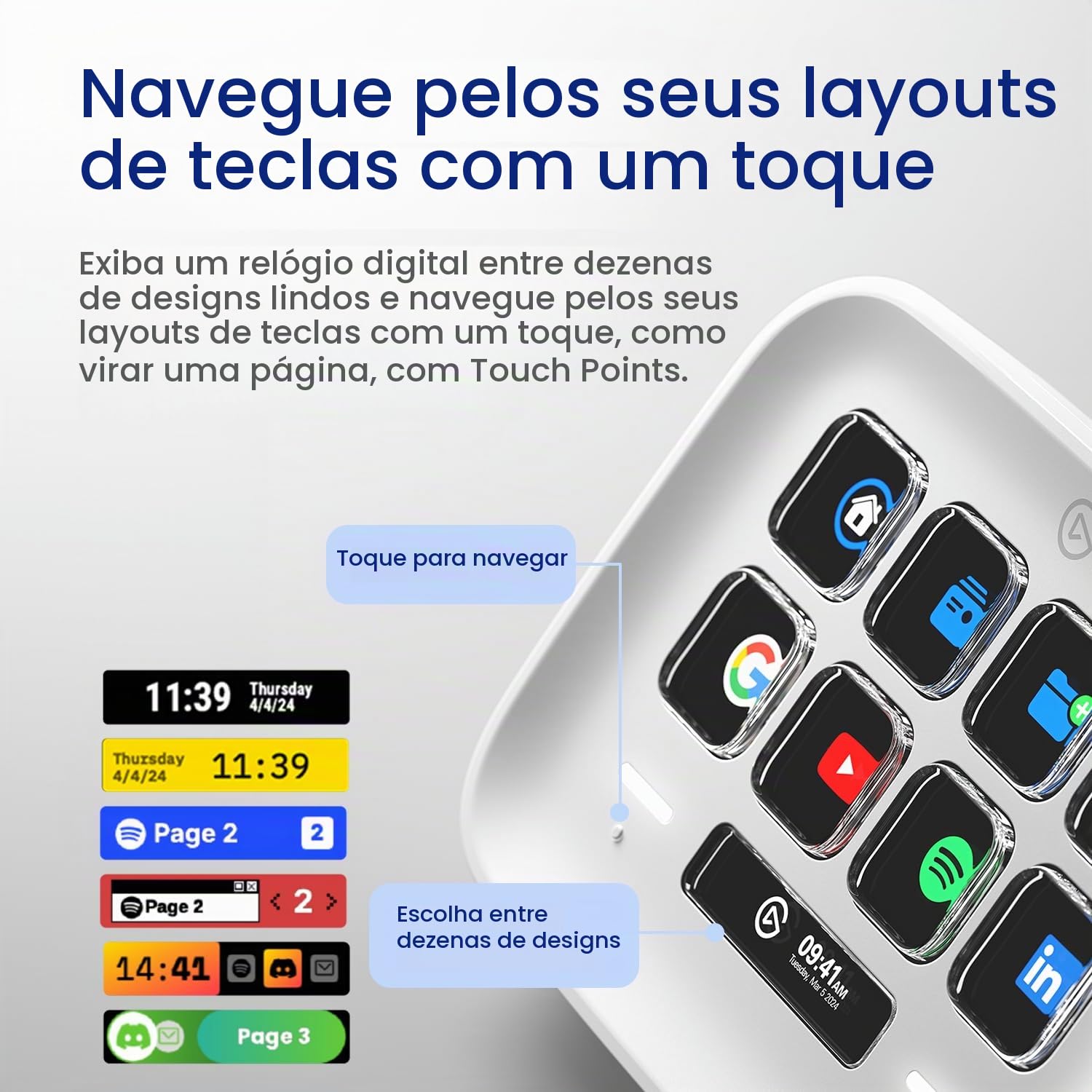 Elgato Stream Deck Neo – 8 teclas personalizáveis, 2 pontos de