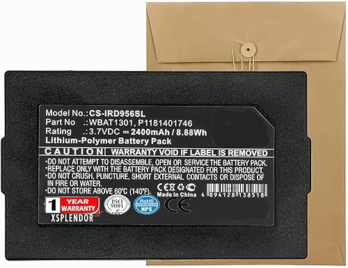 Batería de repuesto XSP 2400mAh para Iridium 9560, Go Part NO P1181401746, WBAT1301 Parts Battery Batteries