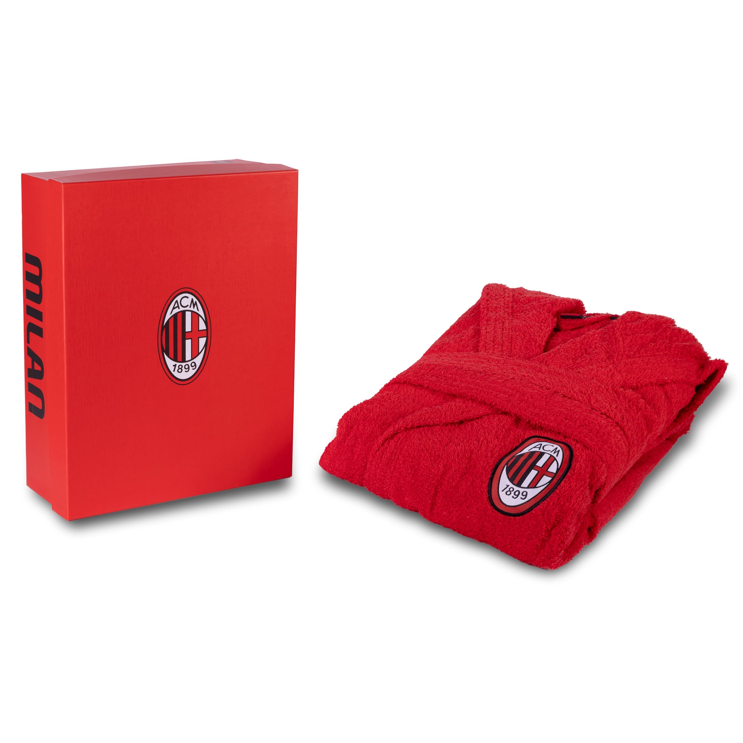hermet Milan Bathrobe, Cotton, red, Small