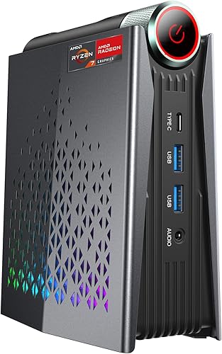 PC para juegos Ryzen Mini PC, AMD Ryzen 7 5800U (hasta 4.4 Ghz) 16 GB DDR4 512 GB NVME SSD Mini computadora de escritorio, Windows 11 Pro Mini