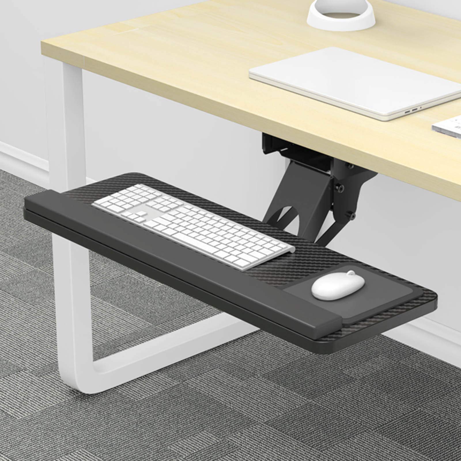 Buy RTYUI Keyboard Extender Keyboard Tray Under Desk, 360 Adjustable