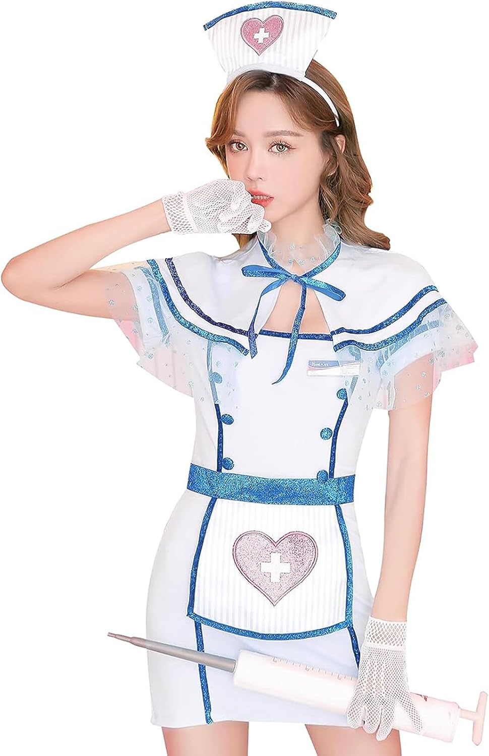 [Malymoon] ナース 看護師 nurse ケープ 看護婦 コスプレ衣装 ハロウィン コスプレ コスチューム...