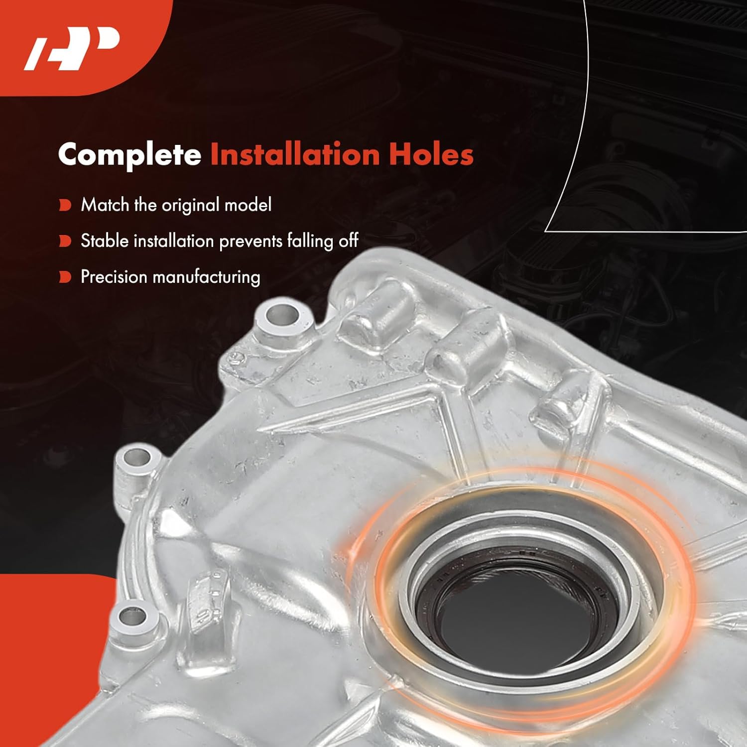 A-Premium Engine Timing Cover Compatible with Hyundai Sonata 15-19, Santa Fe 19-20, Tucson 18-21, Veloster 19-21, Veloster N 19-22, Kona 21-23 & Kia Optima Sorento 16-20, Sportage 00 17-22