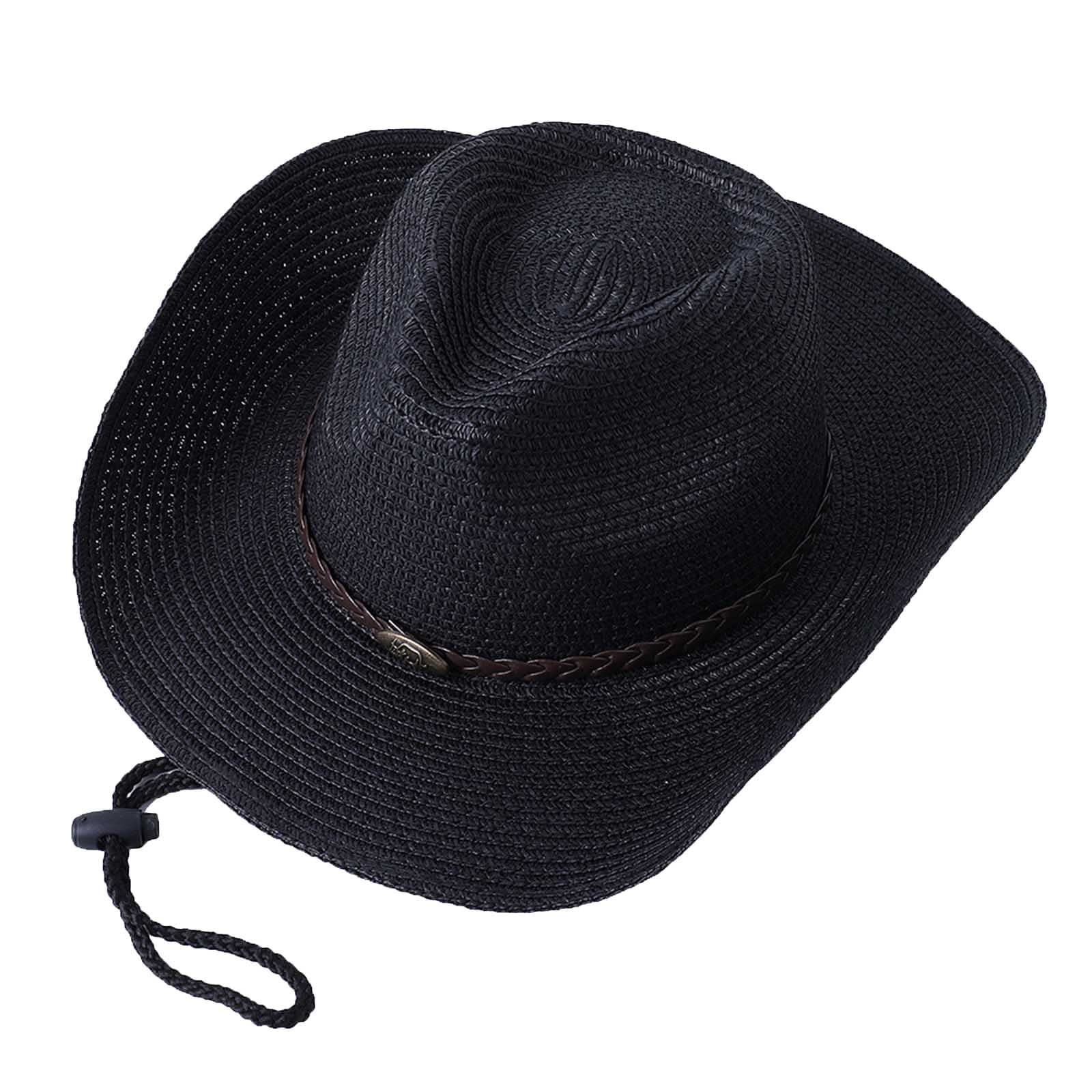 Generic Sombrero de vaquero Panamá Original Verano Western Cowboy Sombrero de Sol de Viaje al Aire Libre Masculino Jazz Sombrero Pajita Sombrero de Cowboy Occidental Sombrero de Cowboy para Hombres Sombrero