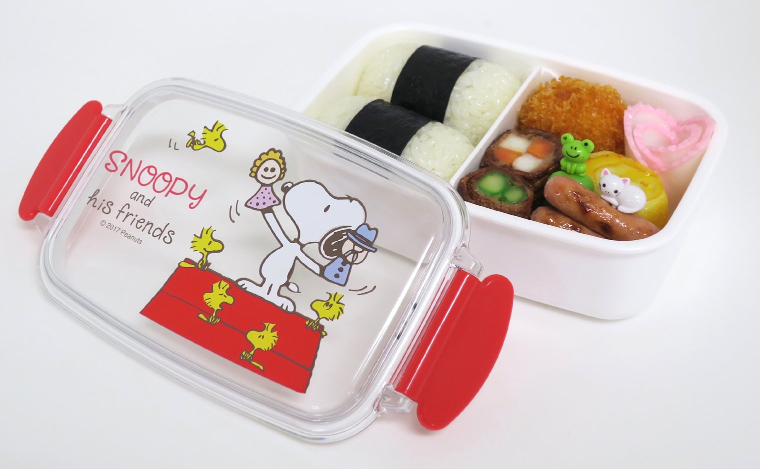 Amazon｜OSK 弁当箱 ランチボックス スヌーピー 500ml [仕切付/フタを
