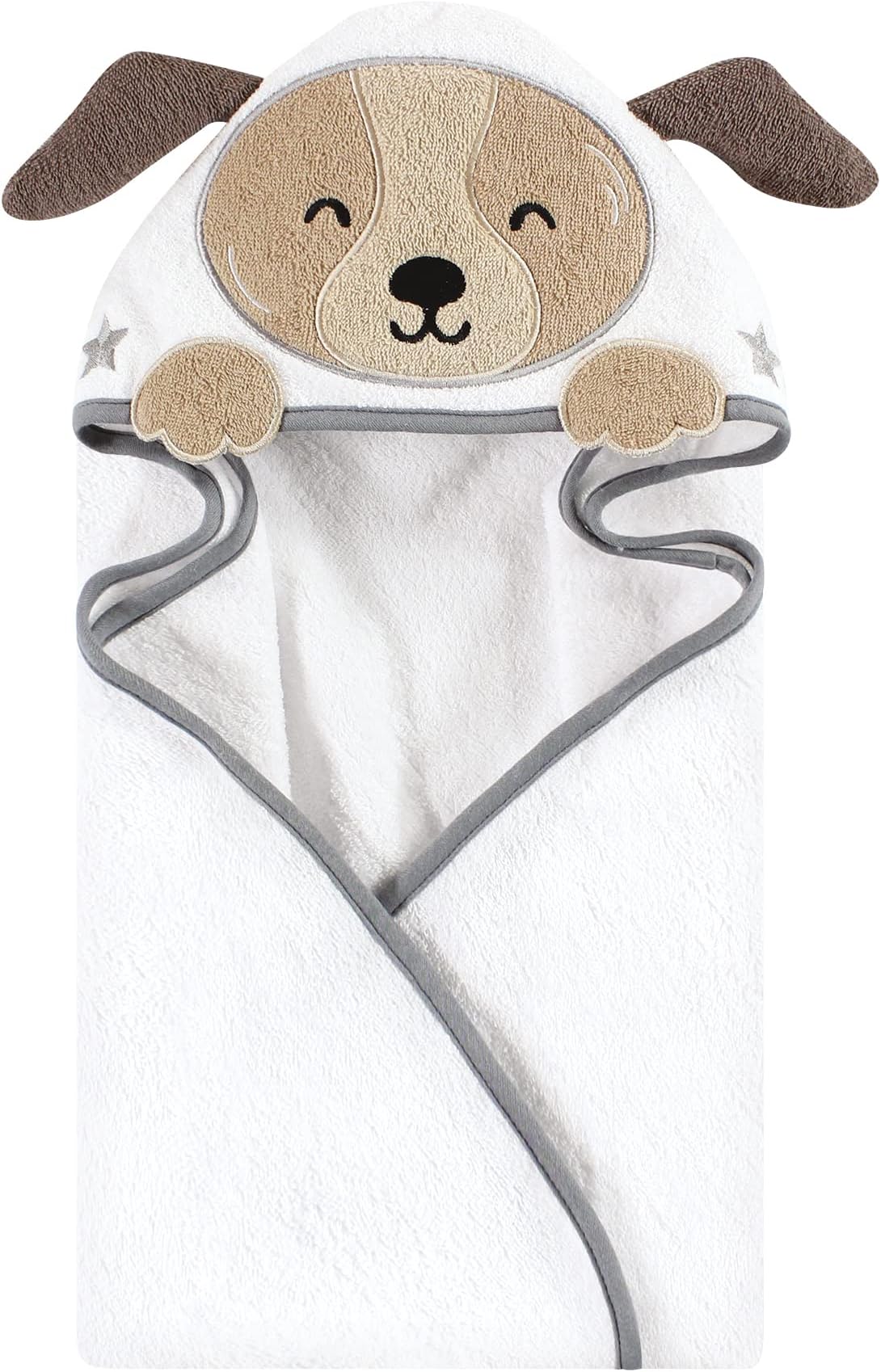 Hudson Baby Unisex Baby Cotton Animal Face Hooded Towel, Astronaut Dog, One Size