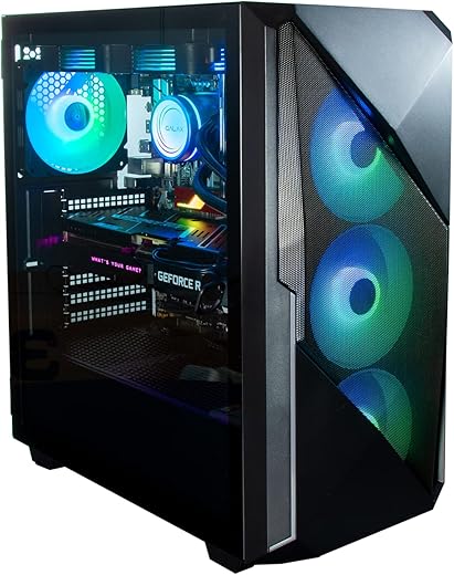 GALAX Revolution – 01 Mid Tower Gaming Case with 4 ARGB Fans (Black)