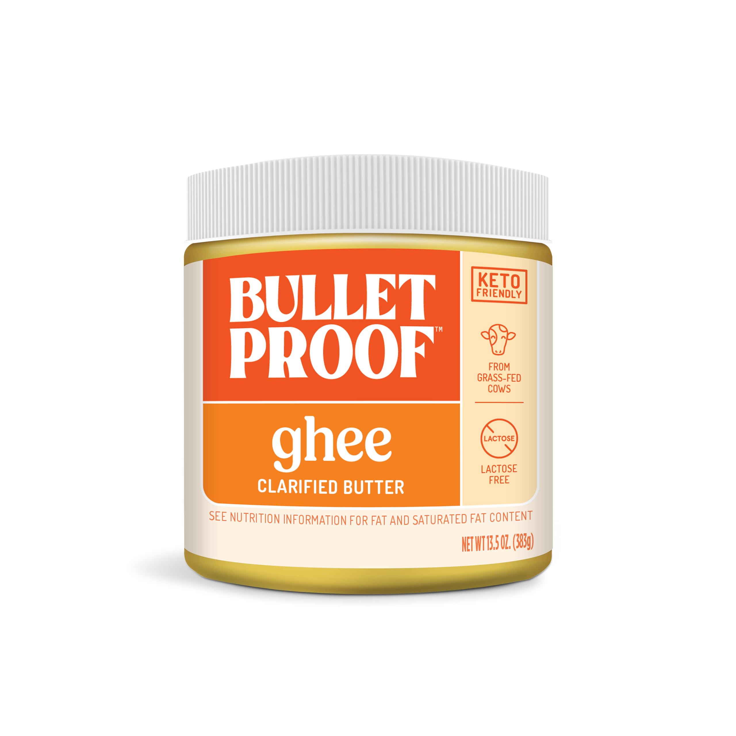 Bulletproof Embouche Ghee, la qualité de Beurre clarifié la graisse de vaches élevées au pâturage (13,5 Onces)