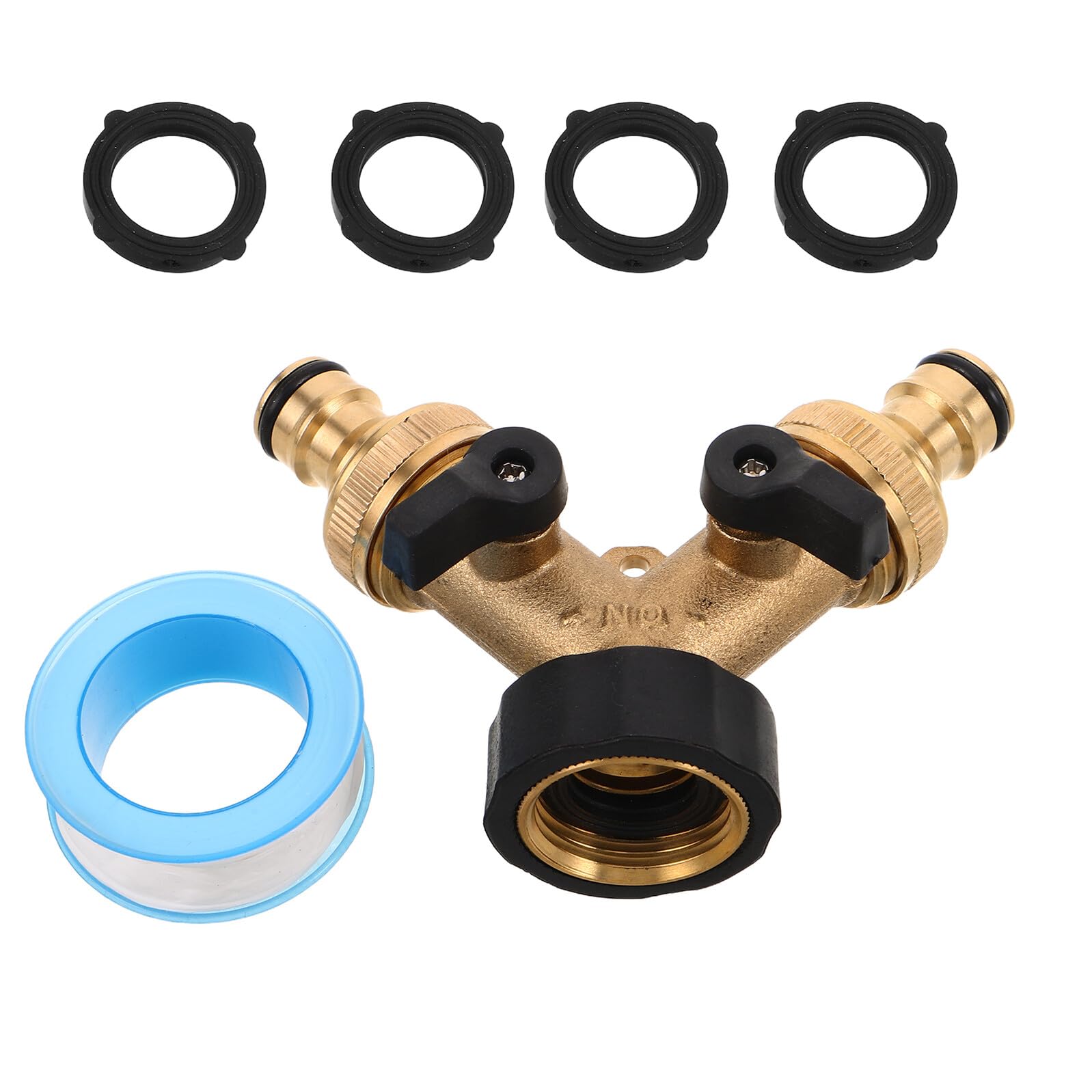 Homoyoyo Connettore per Tubo Flessibile in Rame y Distributore da Giardino Valvola Adattatore per Irrigazione Domestica Connettore Rapido per Tubo Flessibile Collettore y per Giardinaggio