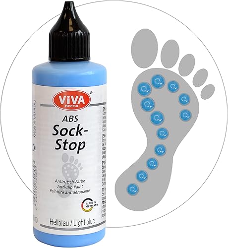 Miniatura 42 de Viva Decor ABS Sock Stop (2.77 onzas líquidas, negro) – Pintura de tela para calcetines antideslizantes, tapetes de baño y más – sin látex, a base