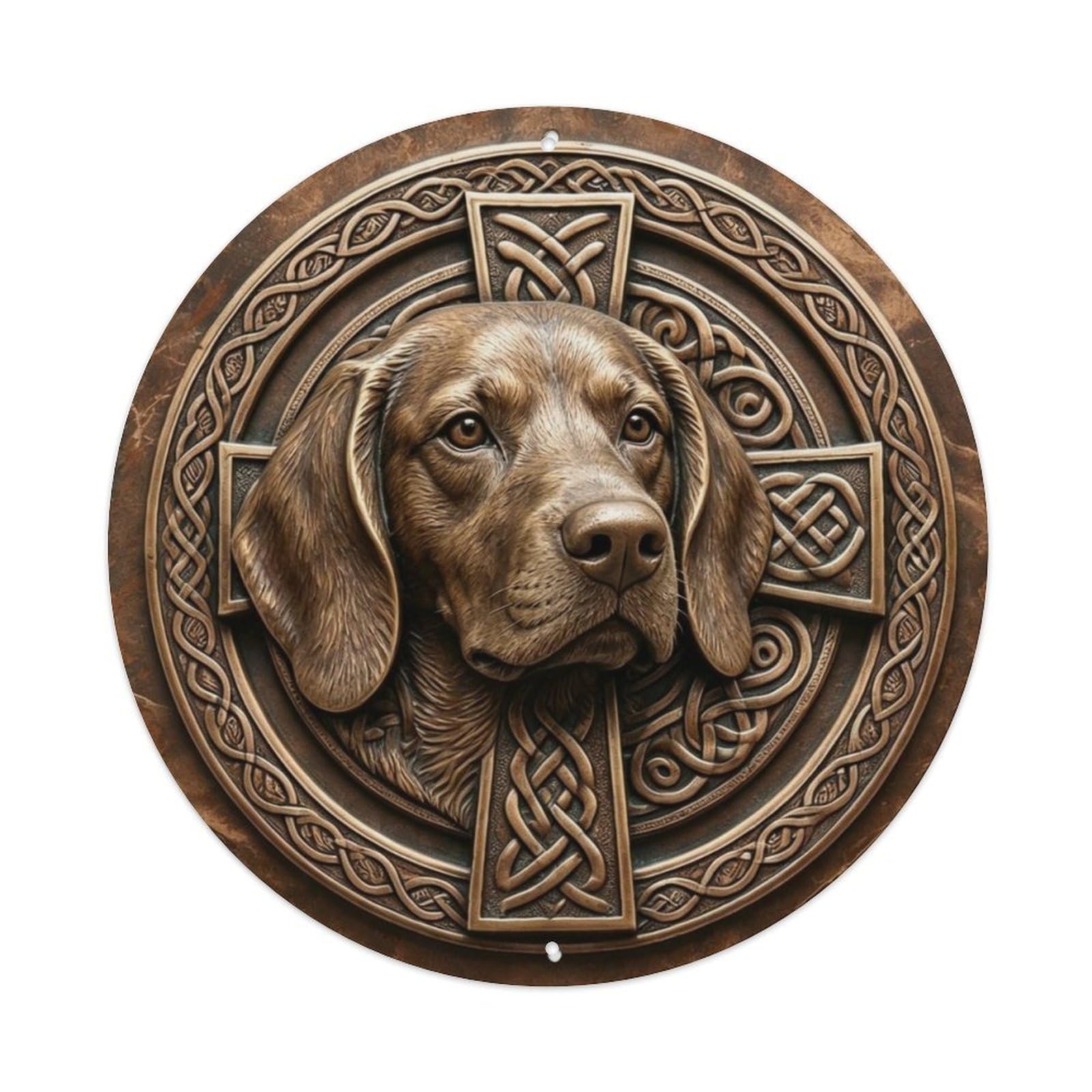 Beagle Dog Head Portrait Metal Tin Sign Plaque