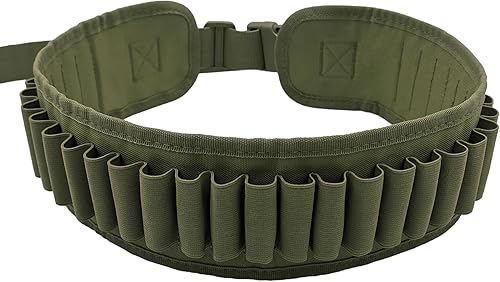 MFBJXC Profesional impermeable escopeta titular 30 rondas nylon cinturón caso munición calibre ajustable escopeta redondo hombro bandolier escopeta