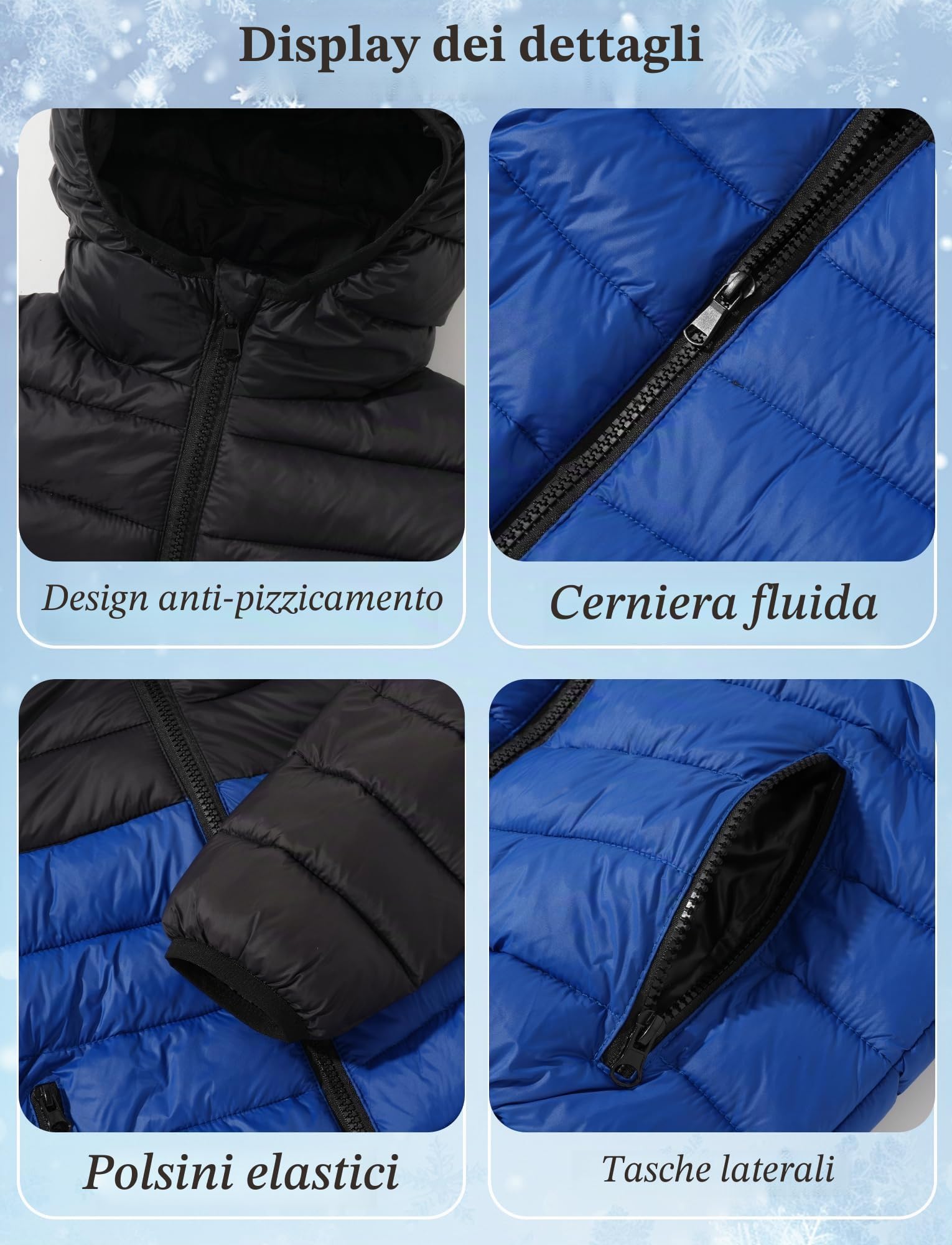 Cappotto invernale per ragazzo, ragazza, bambino, giacca con cappuccio trapuntata, giacca calda, antivento, piumino leggero, confortevole 7-16 anni