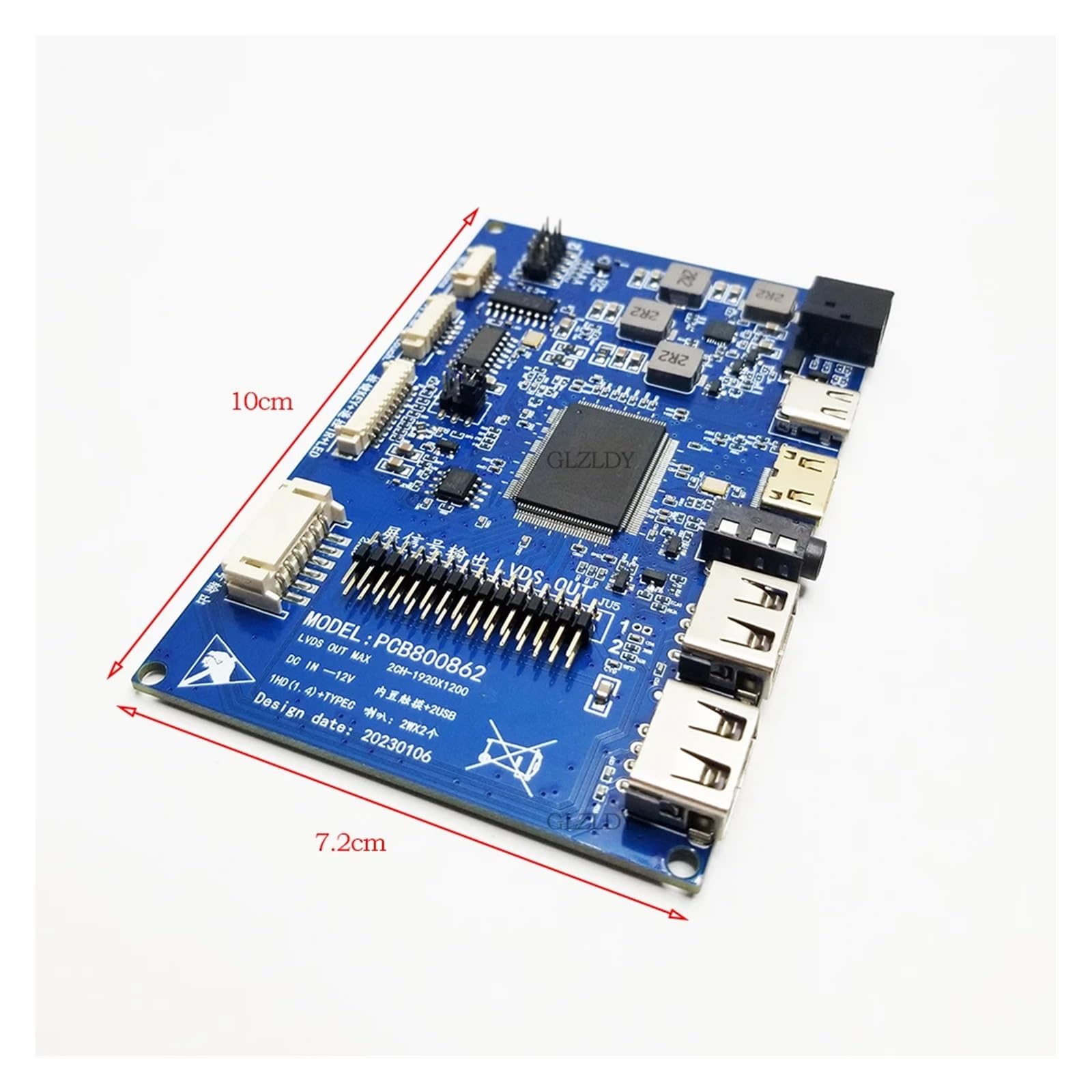 Scheda Controller LCD, Compatibile Con Samsung, Kit Driver EDP N173HGE LP156WF1 | HDMI + USB TYPE-C for display 1920 * 1080 40P da 17,3 pollici compatibile for DeX