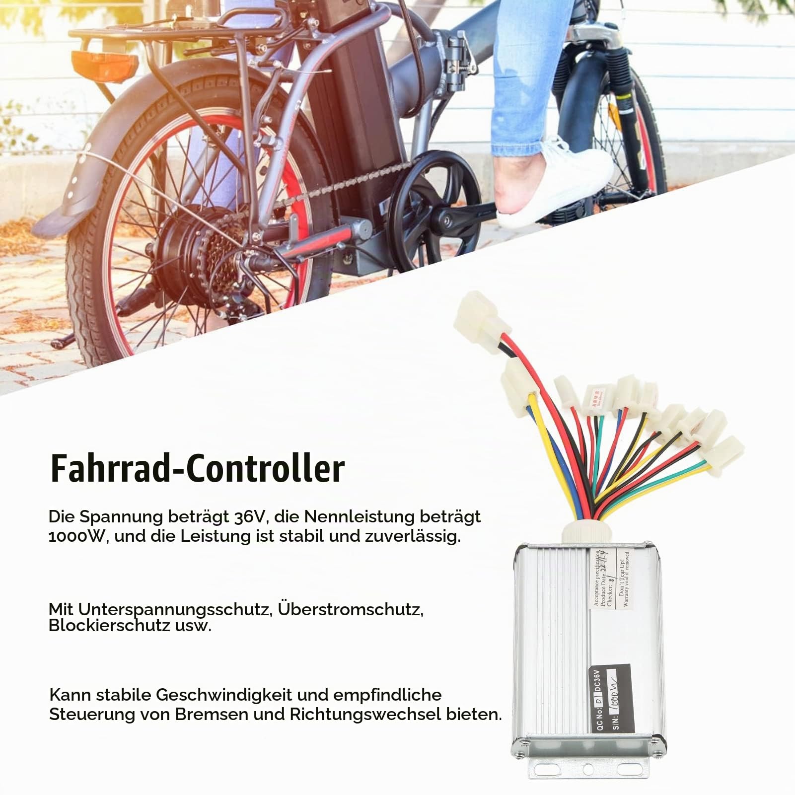 Alomejor Brushed Motor Controller 36V 1000W f¨¹r E-Scooter Geschwindigkeitsregler Kit Elektrischer Regler f¨¹r Elektro Roller Scooter Zubeh?r mit Hochleistung und Pr?zisionssteuerung