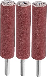 Uonlytech 3Pcs Sanding Drum Kit 240 Grit Abrasive Cloth Grinding Heads Rotary Tool Attachments for Drill Precision Sanding and Polishing Small Cylinder Bar Sticks
