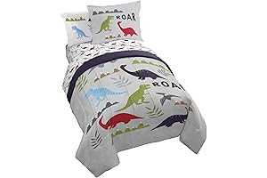 Jay Franco Trend Collector Dinosaur Twin Size Bedding Set: Unleash Your Inner Dino Fanatic
